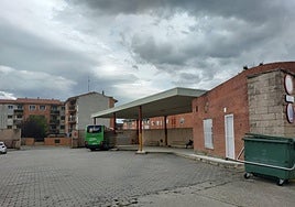 Imagen de la estación de Guijuelo, la próxima que se restaurará.