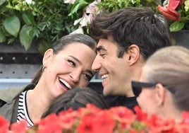 Laura Escanes y Joan Verdú, en el Mutua Madrid Open.