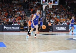Imagen del Valencia Basket-Avenida de este domingo.