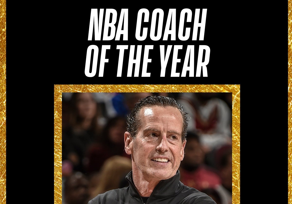 Imagen con la que la NBA ha anunciado el premio para Kenny Atkinson.