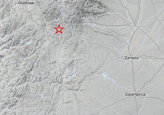 Terremoto ocurrido este jueves en Riós recogido por el Instituto Geográfico Nacional.