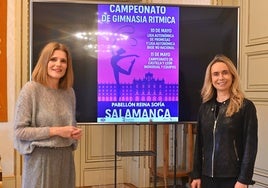 Presentación de la jornada de gimnasia rítmica que vivirá este fin de semana la ciudad del Tormes.