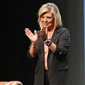 Terelu Campos, durante su actuación en Valladolid.