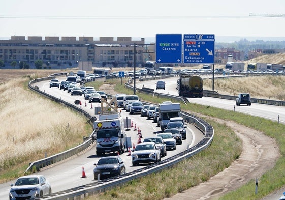 Obras en la circunvalación.
