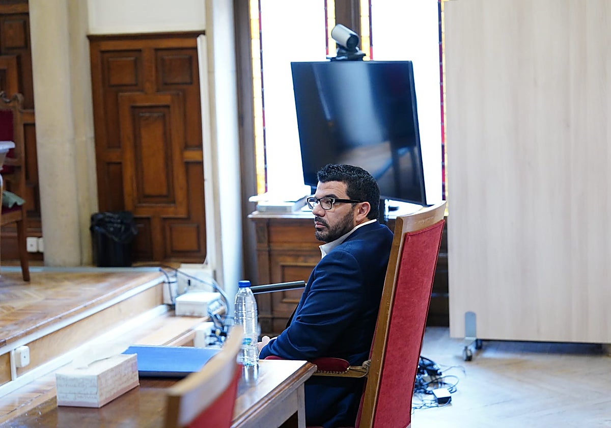 El acusado, este miércoles, en la Audiencia Provincial.