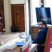 El acusado, este miércoles, en la Audiencia Provincial.