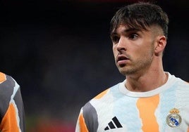 El jugador del Real Madrid Raúl Asencio.