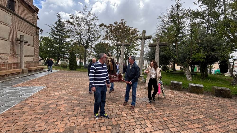 Procesión con San Isidro en Cantalapiedra