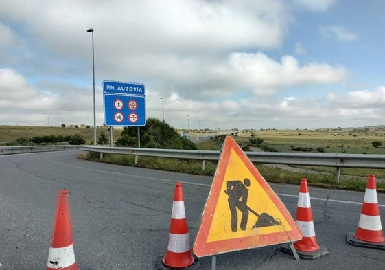 Corte inesperado en la A-66 a la altura de Guijuelo