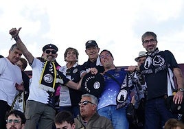 Aficionados de Unionistas en las gradas del Reina Sofía