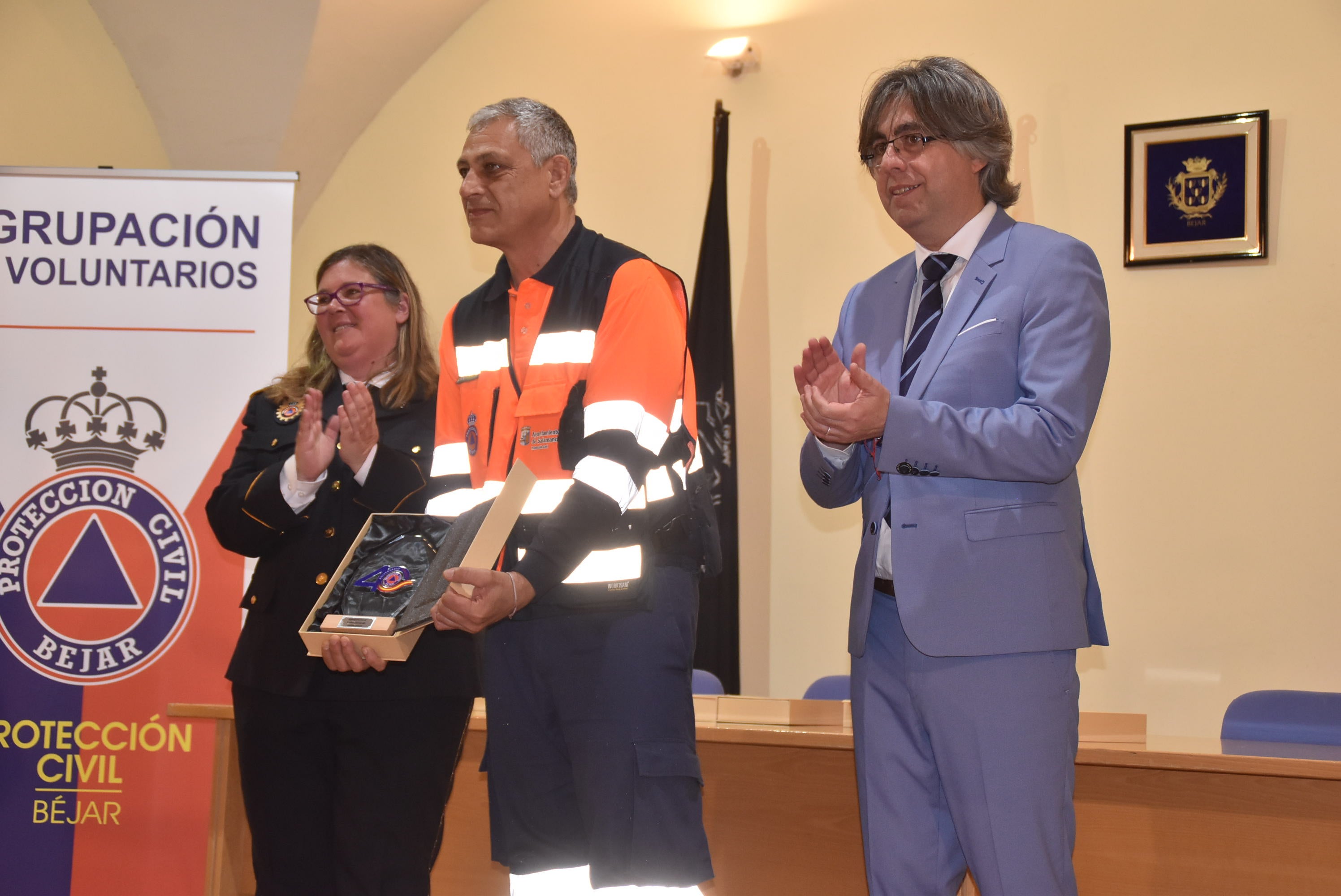 Béjar celebra el 40 aniversario de Protección Civil con una jornada de exhibición y reconocimientos