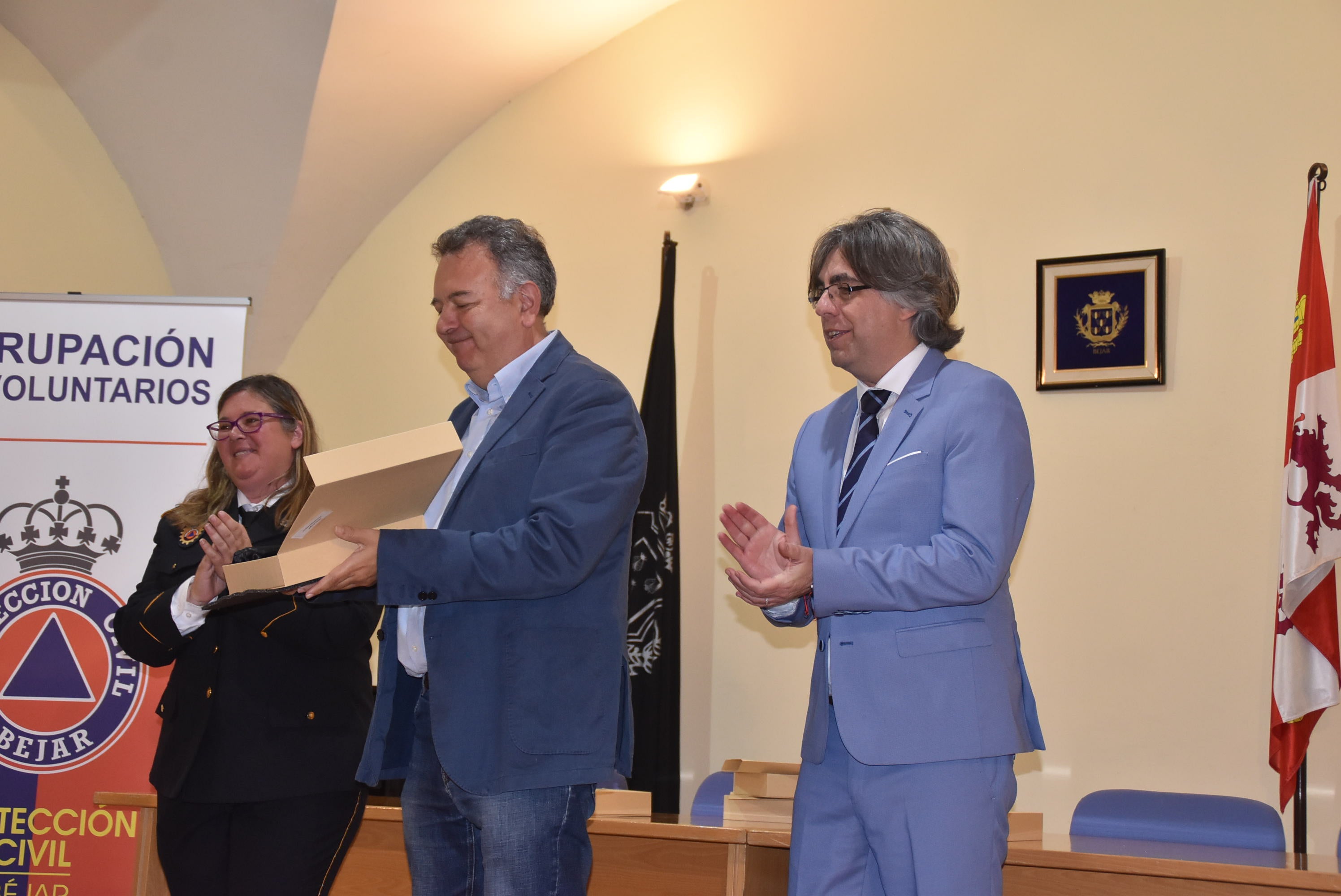 Béjar celebra el 40 aniversario de Protección Civil con una jornada de exhibición y reconocimientos