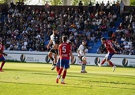 Imagen del partido de este sábado entre Unionistas y el Tarazona.
