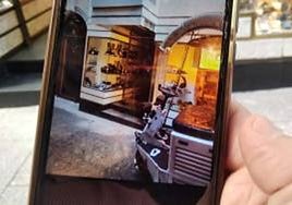 Imagen de los daños tras el impacto.