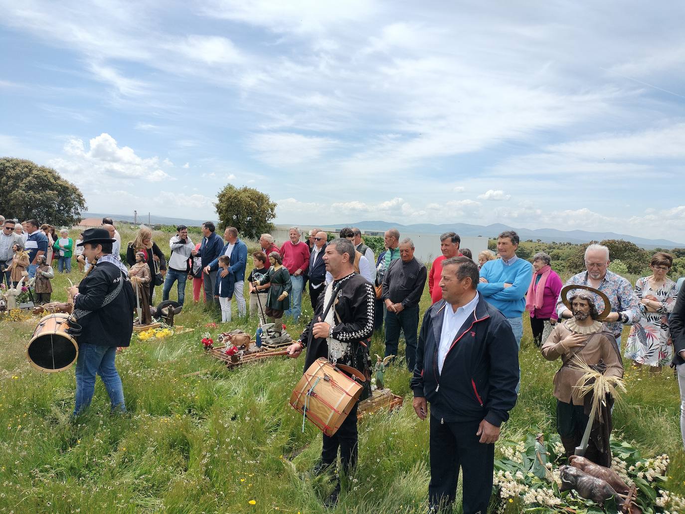 Encuentro de seis imágenes de San Isidro para bendecir los campos del Alto Alagón