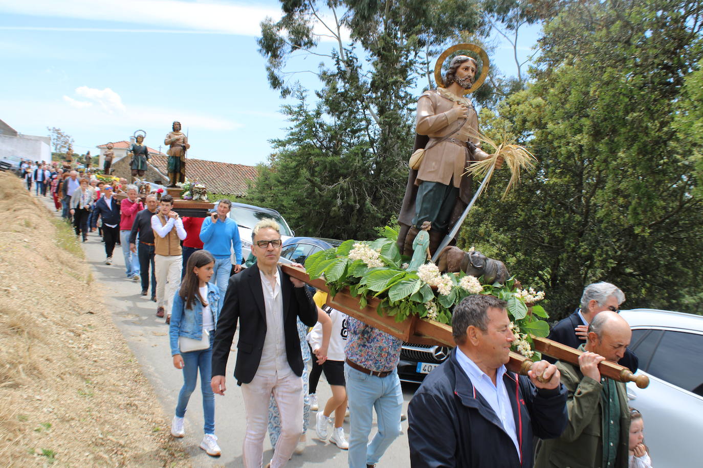Encuentro de seis imágenes de San Isidro para bendecir los campos del Alto Alagón