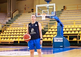 Silvia Domínguez en su pabellón de Würzburg.