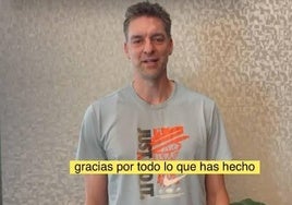 Pau Gasol, a Silvia Domínguez: «Gracias por todo lo que has hecho dentro y fuera de la pista»