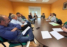Imagen de los concejales reunidos en el pleno de la Mancomunidad Tierra de Peñaranda.