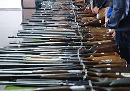 Subasta de armas de la Guardia Civil de Salamanca.