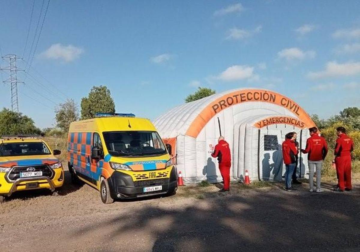 Dispositivo para buscar a un hombre desaparecido que salió a pescar en Valladolid