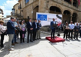 Marcos Iglesias en su intervención en el acto del día 17 de mayo.