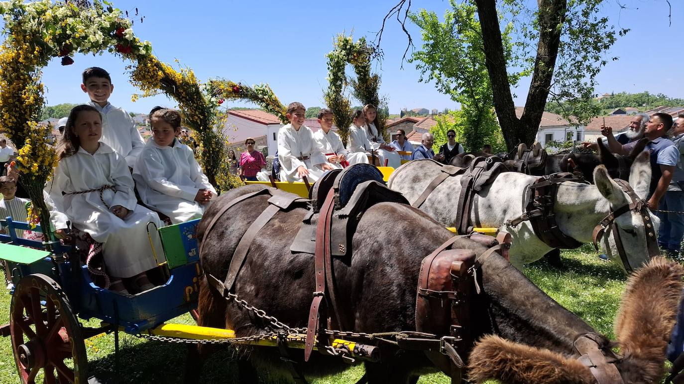 Los Santos celebra el día de la parroquia con la Primera comunión de siete niños