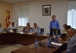 Parte de la Corporación municipal de Cabrerizos en el pleno.