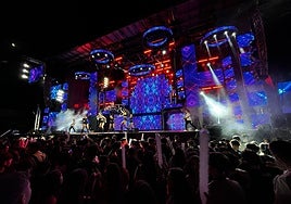 Orquesta en las fiestas de Peñaranda.