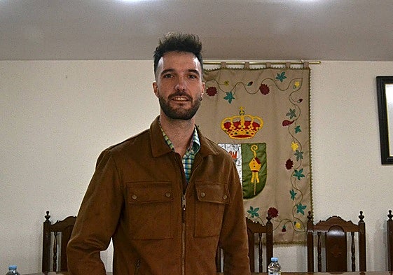 Carlos Pedraz, alcalde de Lumbrales, durante el día de la toma de posesión del cargo.