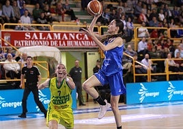 Belén Arrojo, en su anterior etapa como jugadora del Perfumerías Avenida.