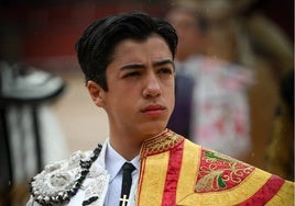 Marco Pérez, en la plaza de toros de Toledo esta temporada.