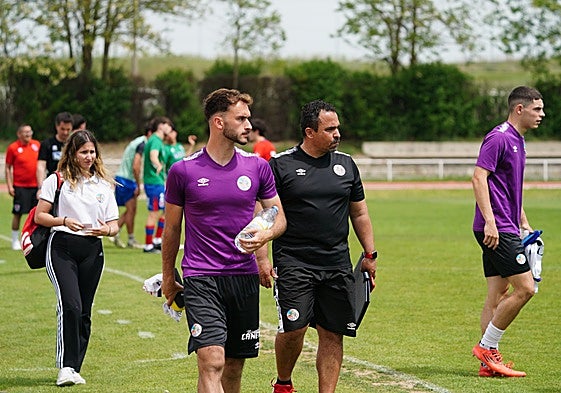 Hugo Mora, durante un partido en Las Pistas.