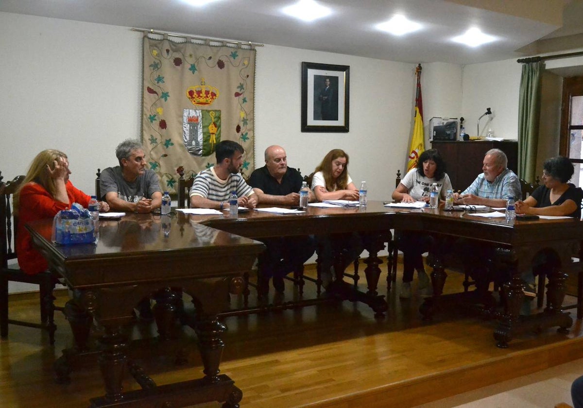 Momento de la sesión plenaria de este jueves en Lumbrales.