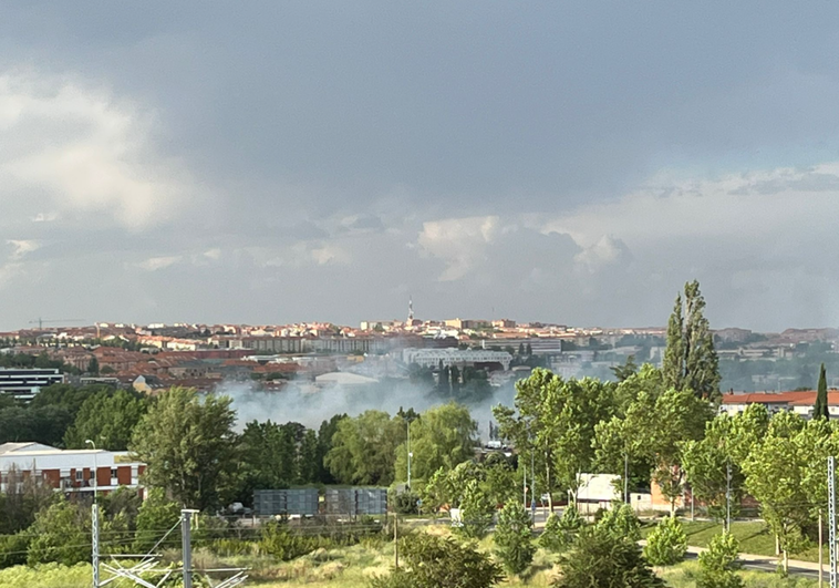 Imagen del incendio.
