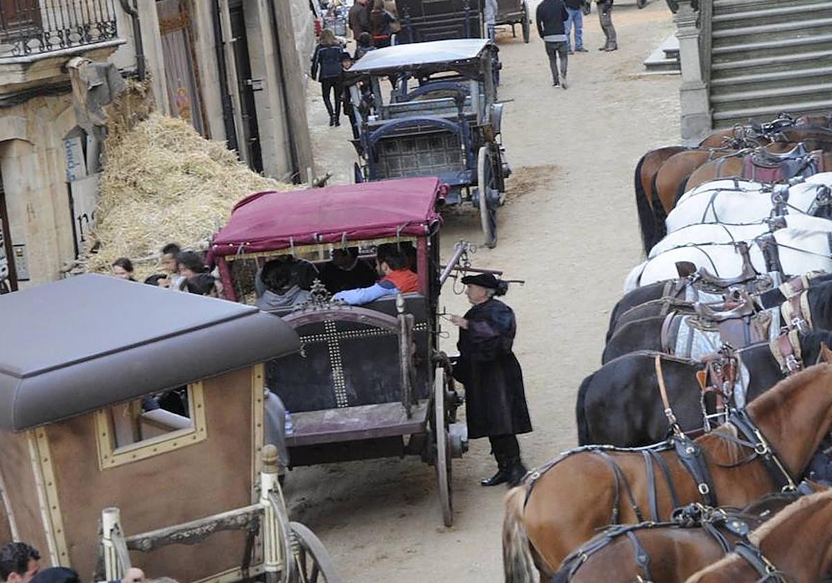 La calle Compañía, durante la grabación de 'Still Star Crossed' en 2016.
