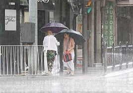 Imagen de un día lluvioso en Salamanca.