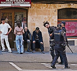 Un momento de una redada llevada a cabo hace tan solo unos días en el polémico 'after'.