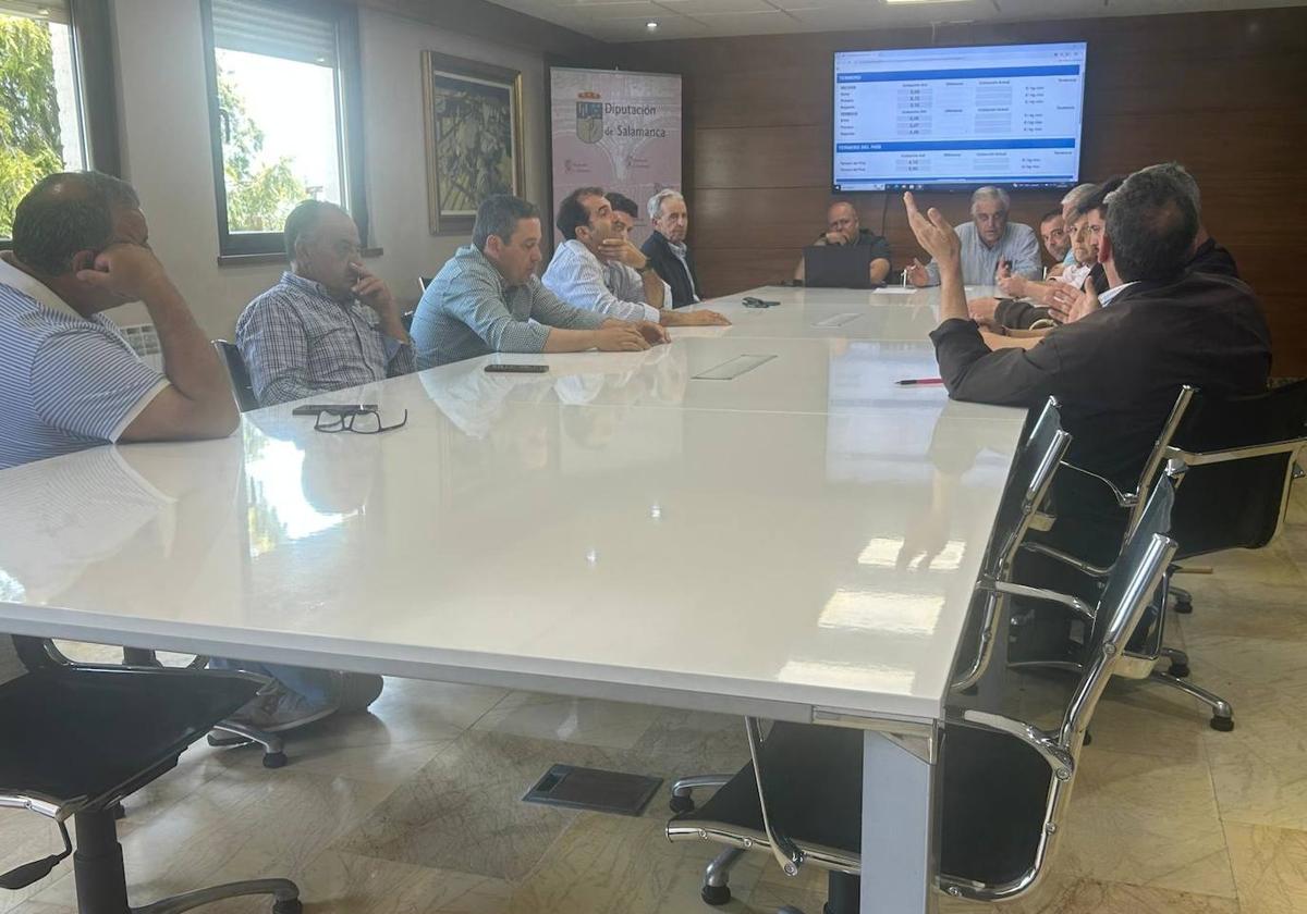 «El forraje está tumbado y el calor trae problemas para segar»