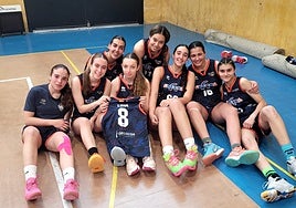Jugadoras del equipo cadete del CB Arelsa.