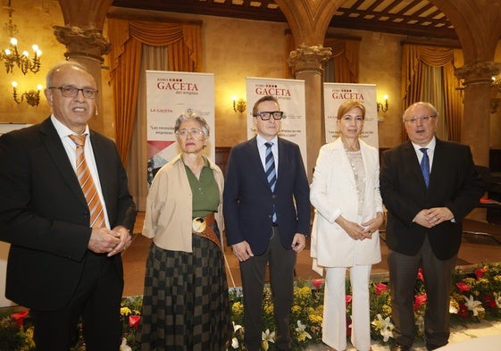Julián Ballestero, Isabel Martín, Juan Manuel Corchado, Rosa Isabel Cuesta y Enrique Cabero.