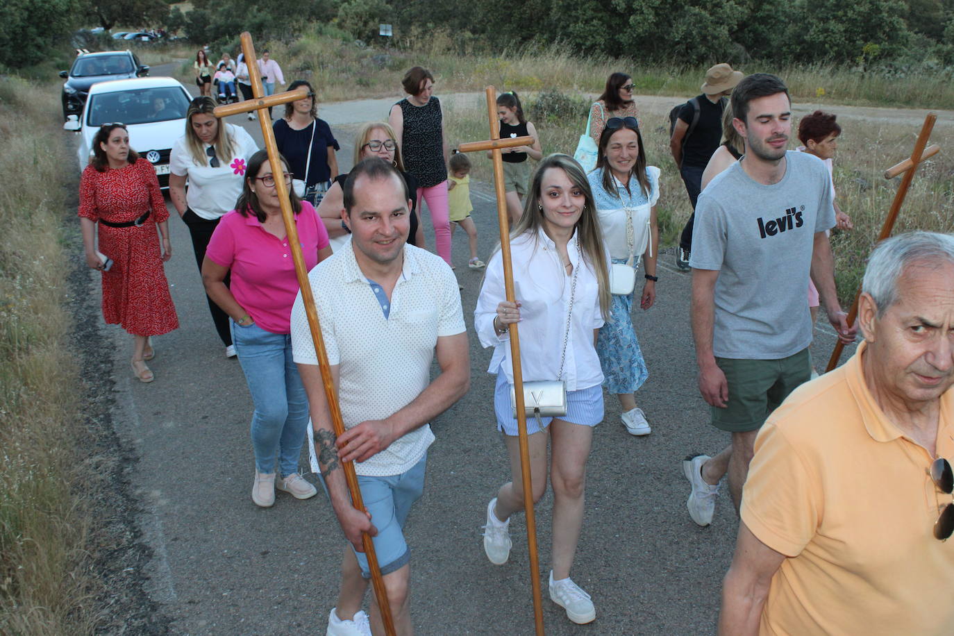 Valdefuentes de Sangusín recibe a la Virgen del Carrascal