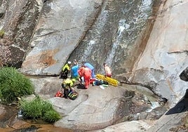 Imagen del rescate en Ávila.