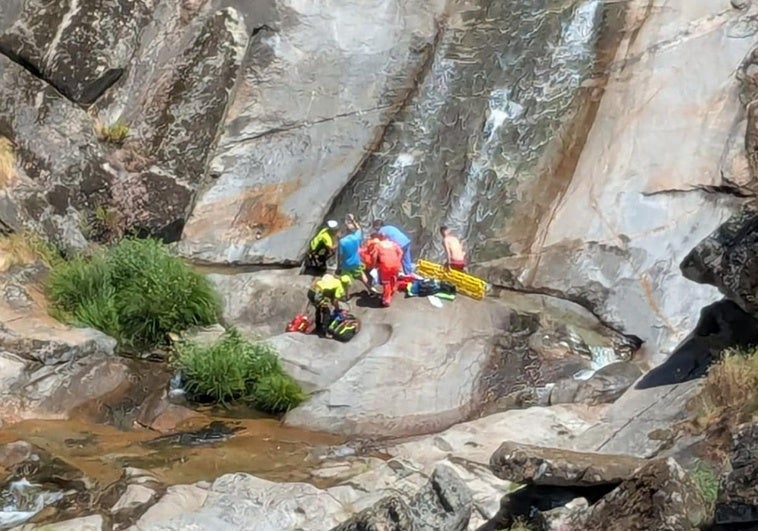 Imagen del rescate en Ávila.