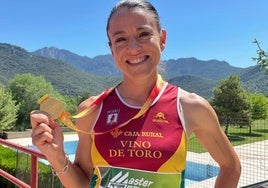 Verónica Sánchez Romero, con una medalla en el Nacional de 2022.