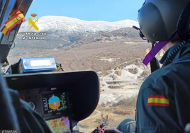 Imagen del rescate en la montaña palentina.
