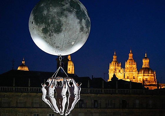 La Compañía Sylphes Aerial Ballet en su espectáculo el año pasado.