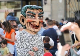 Imagen de uno de los cabezudos.