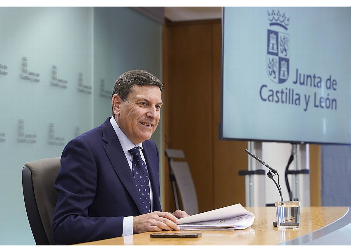 Carlos Javier Fernández Carriedo, consejero de Economía y Hacienda de la Junta de Castilla y León.