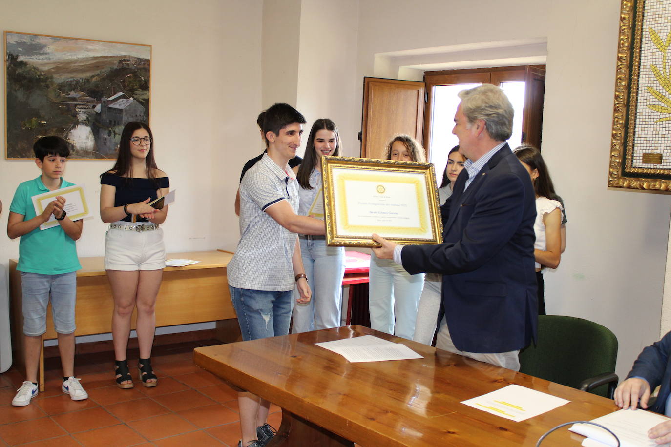 David Gómez García, premio &#039;Protagonistas del mañana&#039; del Rotary Club de Béjar